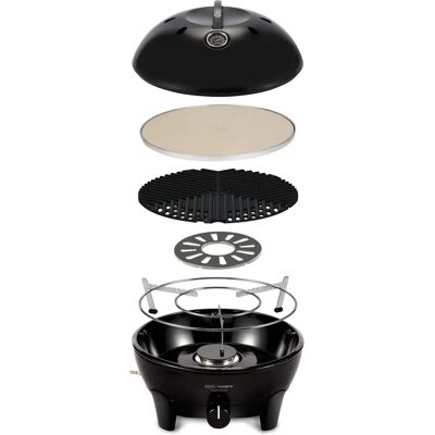 Cadac Glamp Chef 40 Gasgrill - Tragbar, 50 mbar, ø 40cm, Pizzastein Cadac Glamp Chef 40 Gasgrill - Tragbar, 50 mbar, ø 40cm, Pizzastein
