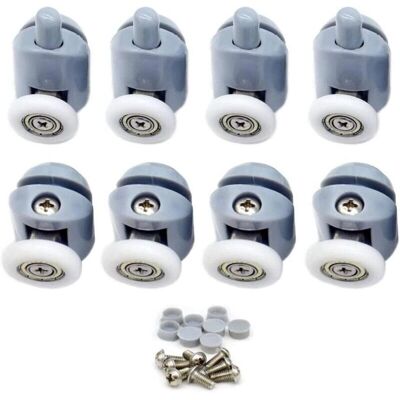 LANGRAY - RAPANDA - 23mm Rad - 8 Stück - Dusch-Tür-Rollen LANGRAY - RAPANDA - 23mm Rad - 8 Stück - Dusch-Tür-Rollen