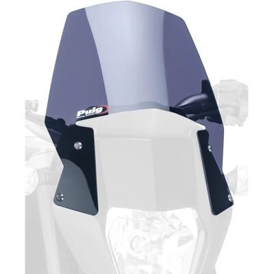 Pare-brise Puig 6009F pour KTM 690 Duke/R - Teinté foncé Pare-brise Puig 6009F pour KTM 690 Duke/R - Teinté foncé