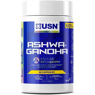 USN Ashwagandha - KSM-66, Natural Supplement, Bioperine USN Ashwagandha - KSM-66, Natural Supplement, Bioperine