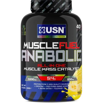 USN Muscle Fuel Anabolic - Banán 2kg - Proteinový prášek USN Muscle Fuel Anabolic - Banán 2kg - Proteinový prášek