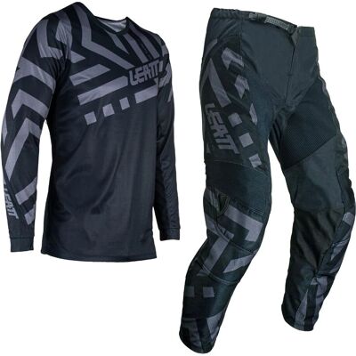 Leatt 3.5 Ride Pattern 2024 Motocross Set - Schwarz/Grau Leatt 3.5 Ride Pattern 2024 Motocross Set - Schwarz/Grau