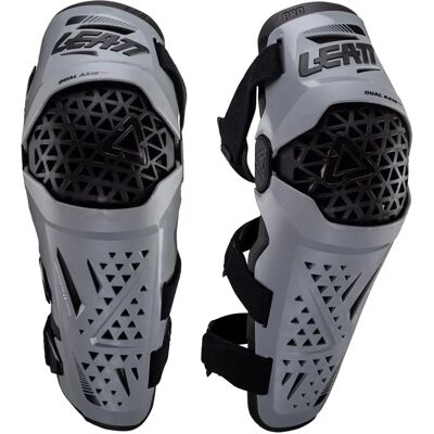 Leatt Dual Axis Pro Protections pour genoux et tibias - Gris - L XL - Unisexe - Publicité Leatt Dual Axis Pro Protections pour genoux et tibias - Gris - L XL - Unisexe - Publicité