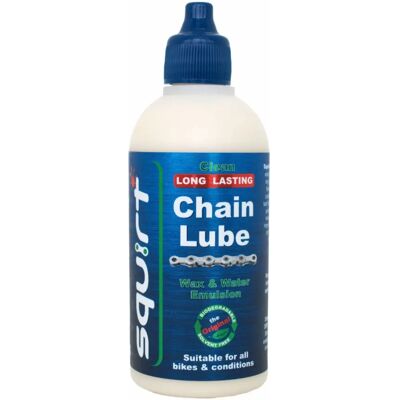 Squirt Lubrifiant pour Chaîne Blanc 120ml - Lubrifiant - Cyclisme - Publicité Squirt Lubrifiant pour Chaîne Blanc 120ml - Lubrifiant - Cyclisme - Publicité