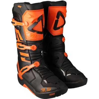 Leatt 3.5 Motocross Boots - Black Orange - 48 Leatt 3.5 Motocross Boots - Black Orange - 48