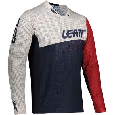 Maglia da bici per bambini Leatt MTB Gravity 4.0 Bianco Blu Maglia da bici per bambini Leatt MTB Gravity 4.0 Bianco Blu
