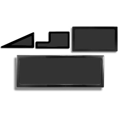 DEMCiflex Schwarz Staubfilter-Set für NZXT Switch 810 - Staubschutz DEMCiflex Schwarz Staubfilter-Set für NZXT Switch 810 - Staubschutz