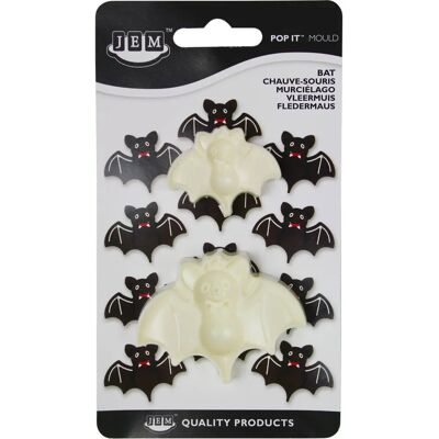 Moule à chauve-souris JEM Pop-it pour Halloween - Plastique, Ivoire Moule à chauve-souris JEM Pop-it pour Halloween - Plastique, Ivoire