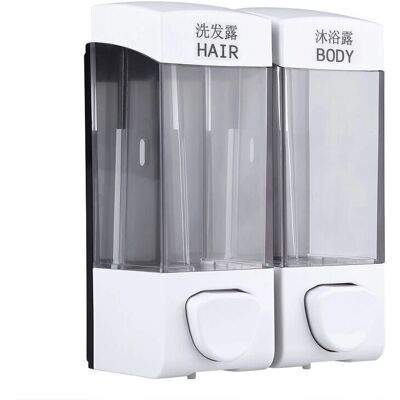 SNQ - Dual 350ml Wall-Mount - 350 ml - Dual liquid - Soap Dispenser SNQ - Dual 350ml Wall-Mount - 350 ml - Dual liquid - Soap Dispenser