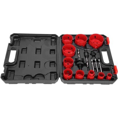 SNQ - 17pc Bi-metal hole saws - Wood PVC Plastic - Hole saw set SNQ - 17pc Bi-metal hole saws - Wood PVC Plastic - Hole saw set