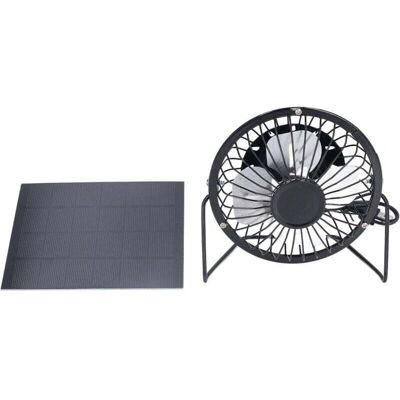 SNQ - Solar Panel Fan - Black - 14.5x14.5 cm - Solar Panel Fan SNQ - Solar Panel Fan - Black - 14.5x14.5 cm - Solar Panel Fan