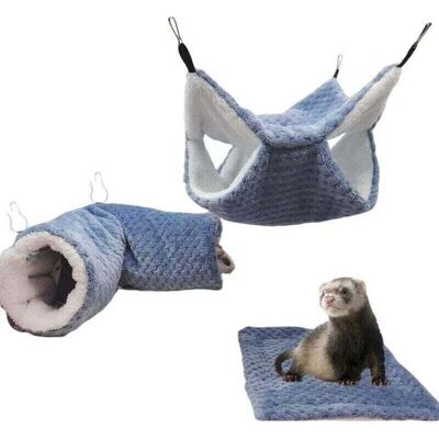 SNQ - 3-in-1 - 34x34 cm hammock - Pet cage hammock set SNQ - 3-in-1 - 34x34 cm hammock - Pet cage hammock set