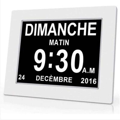 SNQ - 7-inch Calendar Clock - Medication Reminder SNQ - 7-inch Calendar Clock - Medication Reminder