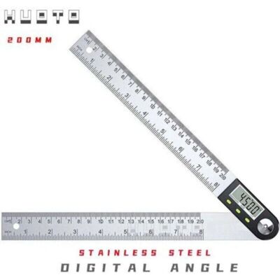 SNQ 0-360° Digital Goniometer - Stainless steel - 2-in-1 ruler SNQ 0-360° Digital Goniometer - Stainless steel - 2-in-1 ruler