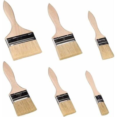 SNQ - 6-piece - Natural horsehair - Wooden handle - Brush set SNQ - 6-piece - Natural horsehair - Wooden handle - Brush set