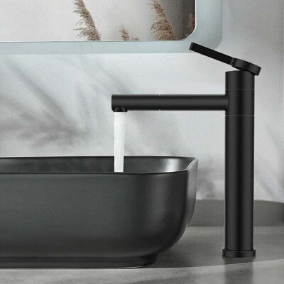 SNQ - Grifo Lavabo Alto 360 - Black - 360° Swivel - Bathroom Faucet SNQ - Grifo Lavabo Alto 360 - Black - 360° Swivel - Bathroom Faucet