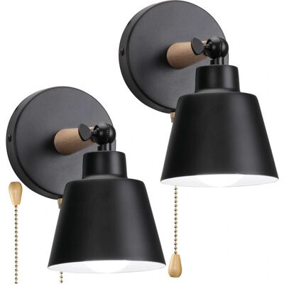 AXHUP 2-Piece Wall Lamp with Switch - Vintage Art Decor Light AXHUP 2-Piece Wall Lamp with Switch - Vintage Art Decor Light