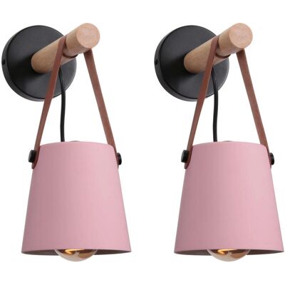 H&M Modern Wall Light - E27 Pink Decor Lamp for Bedroom & Kitchen H&M Modern Wall Light - E27 Pink Decor Lamp for Bedroom & Kitchen