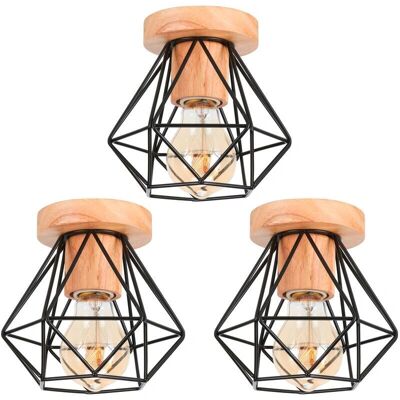 Hight Quality Vintage Industrial Ceiling Lamp - E27 - 3 Pack Hight Quality Vintage Industrial Ceiling Lamp - E27 - 3 Pack