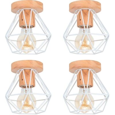 AXHUP 4-Pack Vintage Industrial Ceiling Lamp - Ceiling Light Fixture AXHUP 4-Pack Vintage Industrial Ceiling Lamp - Ceiling Light Fixture