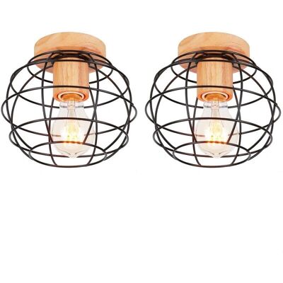 AXHUP - Industrial Vintage Ceiling Light - 2pcs AXHUP - Industrial Vintage Ceiling Light - 2pcs