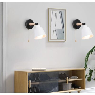 AXHUP 2X Wall Lamp with Switch - Vintage Industrial Design AXHUP 2X Wall Lamp with Switch - Vintage Industrial Design