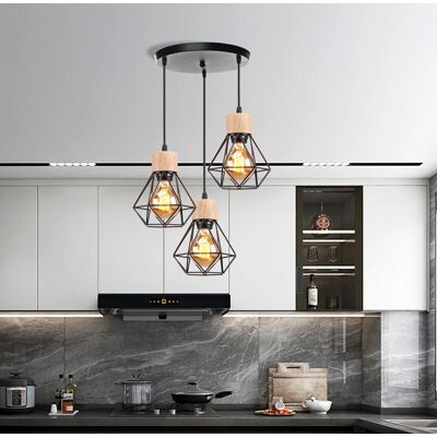 AXHUP Vintage Industrial Ceiling Lamp - E27 Adjustable Pendant Light for Indoor Use AXHUP Vintage Industrial Ceiling Lamp - E27 Adjustable Pendant Light for Indoor Use