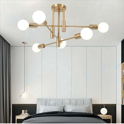 Axhup 6-Light Industrial Retro Vintage Ceiling Lamp - Ceiling Type Axhup 6-Light Industrial Retro Vintage Ceiling Lamp - Ceiling Type