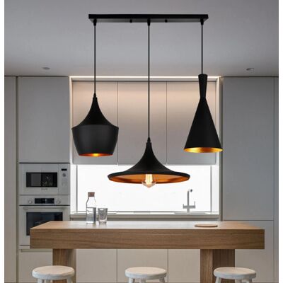 AXHUP Vintage Industrial Pendant Light - 3-Light Modern Ceiling Fixture AXHUP Vintage Industrial Pendant Light - 3-Light Modern Ceiling Fixture