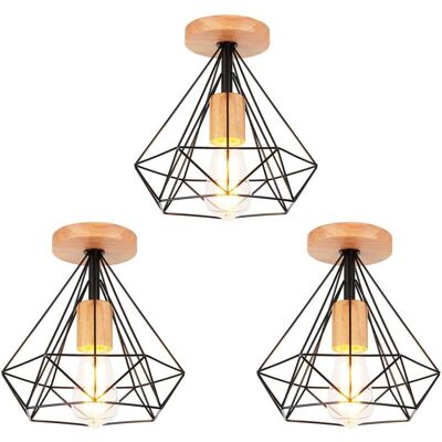 AXHUP Model Diamante Industrial Ceiling Light - 3 Pack AXHUP Model Diamante Industrial Ceiling Light - 3 Pack