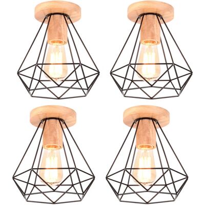 AXHUP Model - Industrial Diamond Ceiling Lamp - Black AXHUP Model - Industrial Diamond Ceiling Lamp - Black
