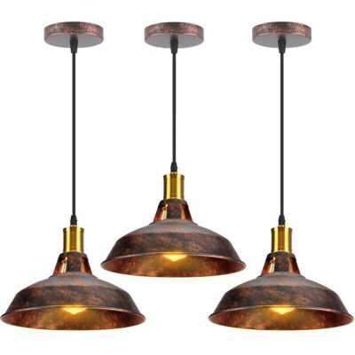 AXHUP Vintage Retro Pendant Light - E27 60W - 3PCS AXHUP Vintage Retro Pendant Light - E27 60W - 3PCS