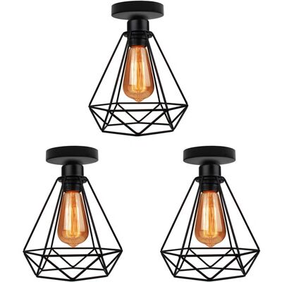 AXHUP Vintage Industrial Ceiling Lamp - E27, 20cm AXHUP Vintage Industrial Ceiling Lamp - E27, 20cm