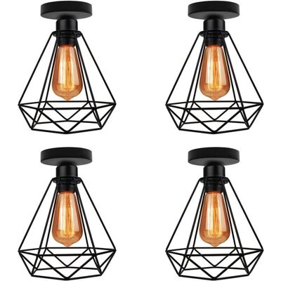 Hooded Vintage Industrial Ceiling Lamp - Ceiling Light for Bedroom, Kitchen, Living Room Hooded Vintage Industrial Ceiling Lamp - Ceiling Light for Bedroom, Kitchen, Living Room