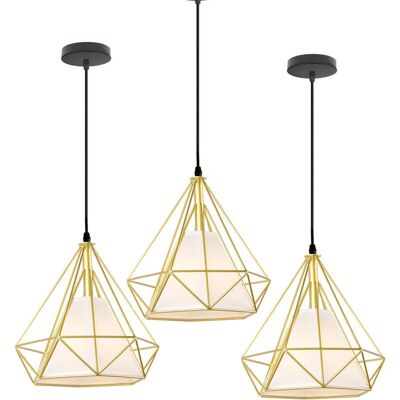 AXHUP Vintage Metal Pendant Light - 25cm, E27, 3pcs AXHUP Vintage Metal Pendant Light - 25cm, E27, 3pcs