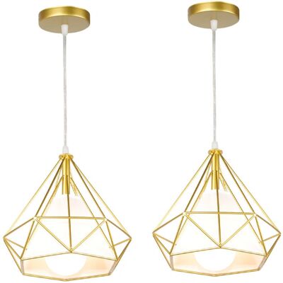 Axhup Lampada a Sospensione Vintage in Metallo - Illuminazione Industriale - 25cm, Dorata Axhup Lampada a Sospensione Vintage in Metallo - Illuminazione Industriale - 25cm, Dorata