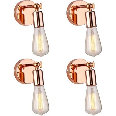 AXHUP Luz de Pared Vintage Industrial Rosa Oro - Ajustable 180° AXHUP Luz de Pared Vintage Industrial Rosa Oro - Ajustable 180°