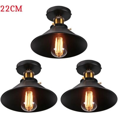 Axhup - 3 Lampade da Soffitto Vintage Industriale - Lampada da Soffitto Axhup - 3 Lampade da Soffitto Vintage Industriale - Lampada da Soffitto