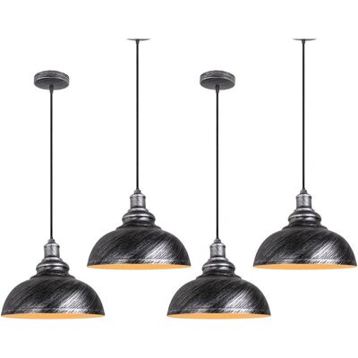 Lampada Pendente Vintage Axhup 4 Pezzi - Stile Industriale Lampada Pendente Vintage Axhup 4 Pezzi - Stile Industriale