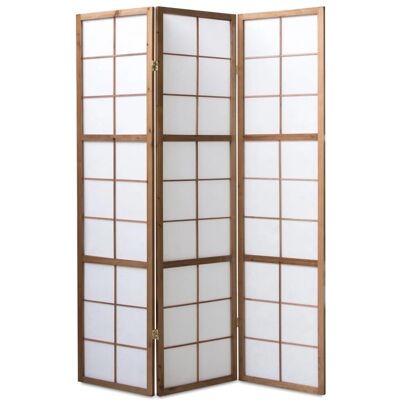 Pegane Modèle Paravent Shoji - 3 Panneaux Marron Foncé Divider - Publicité Pegane Modèle Paravent Shoji - 3 Panneaux Marron Foncé Divider - Publicité