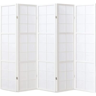 PEGANE Paravent Shoji en bois blanc - 5 panneaux japonais - Publicité PEGANE Paravent Shoji en bois blanc - 5 panneaux japonais - Publicité
