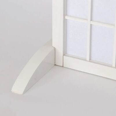 Pegane - Lot de pieds pour biombo - Blanc - Bois - Accessoire meuble - Publicité Pegane - Lot de pieds pour biombo - Blanc - Bois - Accessoire meuble - Publicité
