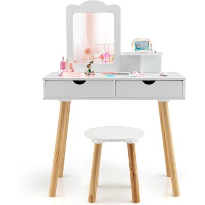 Casart - 2-in-1 Vanity Table Chair - Mirror Casart - 2-in-1 Vanity Table Chair - Mirror