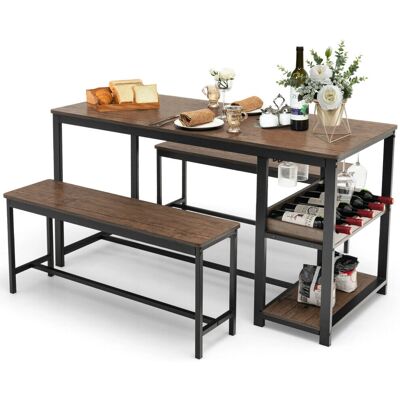 Costway - Kitchen Dining Table Set - 4 Persons Costway - Kitchen Dining Table Set - 4 Persons