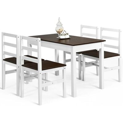 Costway - Dining Table - 4 Chairs - Dining Set Costway - Dining Table - 4 Chairs - Dining Set