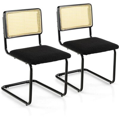 Costway - Rattan Dining Chairs - Set of 2 Costway - Rattan Dining Chairs - Set of 2