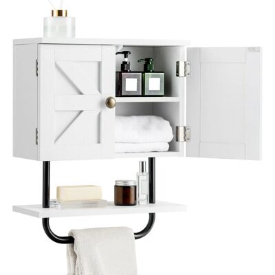 Costway - Bathroom Wall Cabinet - Wall-Mounted - Space Saving - Storage Cabinet Costway - Bathroom Wall Cabinet - Wall-Mounted - Space Saving - Storage Cabinet