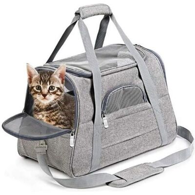 Generic - Transport pour animaux - Gris - 43x25x28 cm - Pet Carrier Backpack Generic - Transport pour animaux - Gris - 43x25x28 cm - Pet Carrier Backpack