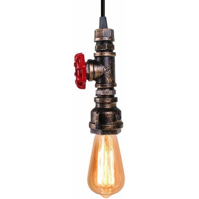 AXHUP - Iron Pipe Pendant - Rust - Ø6cm x 20cm - Pendant Lamp AXHUP - Iron Pipe Pendant - Rust - Ø6cm x 20cm - Pendant Lamp