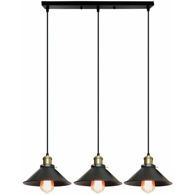 AXHUP - Lampadario Industriale Vintage 3 Luci AXHUP - Lampadario Industriale Vintage 3 Luci